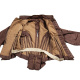dress bodice, open.