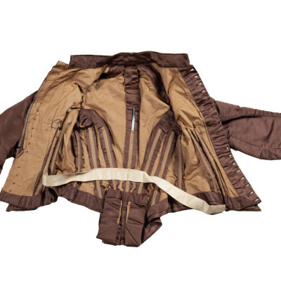 dress bodice, open.